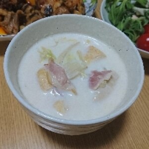 手軽に作れる！白菜たっぷりのミルク煮です！